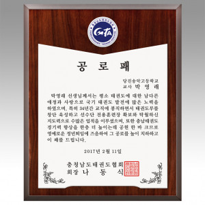 나무상패 메탈상패