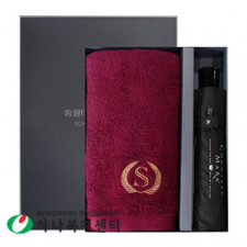 우산 타올 세트_송월 슈퍼클래스 S70+CM 폰지 콤보 세트, 수건, 타월